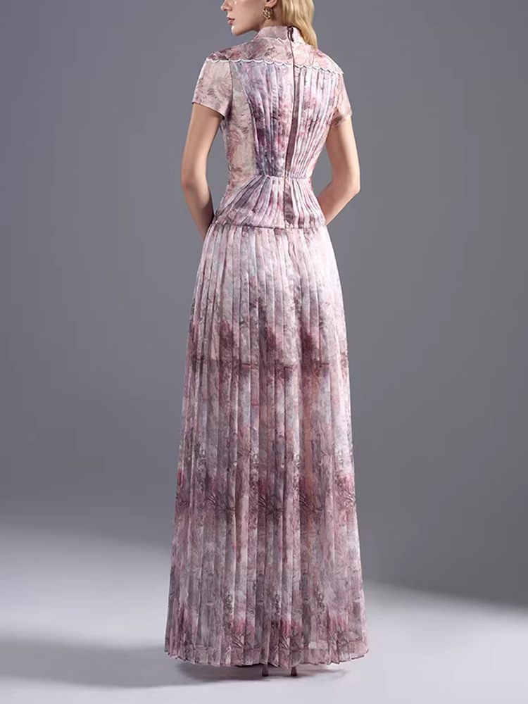 Dream pinched waist pleated dress for women