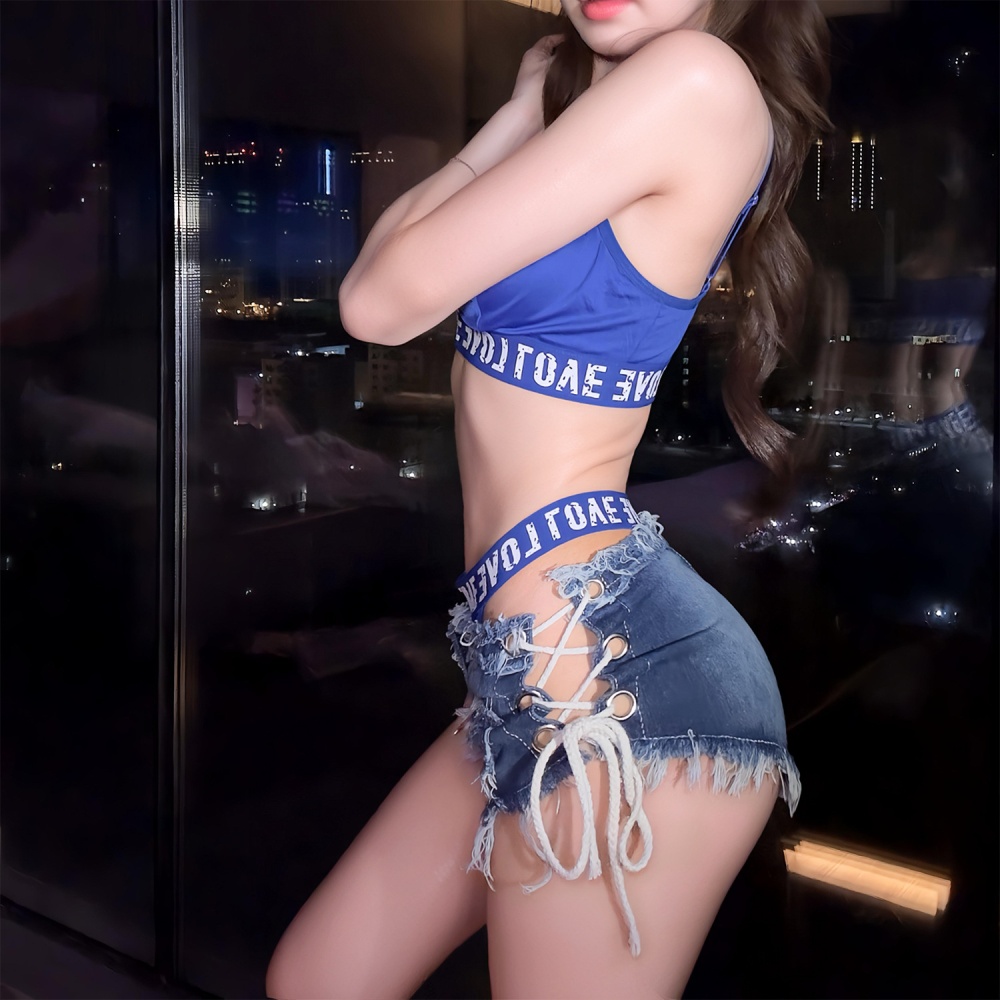 Spicegirl performance clothing short jeans for women