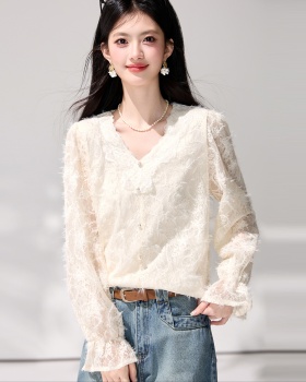 Commuting France style tops temperament shirt for women