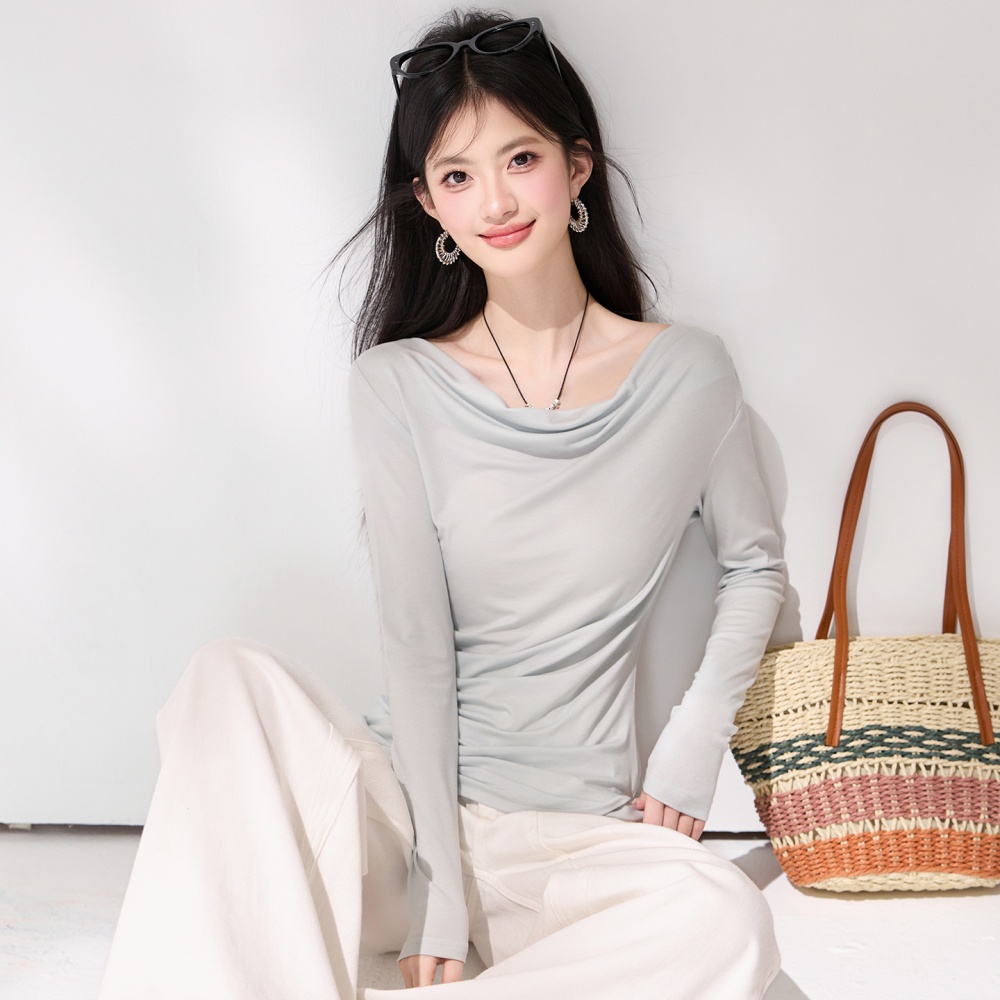 Casual slim T-shirt spring temperament tops