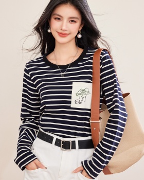 Korean style temperament tops all-match T-shirt
