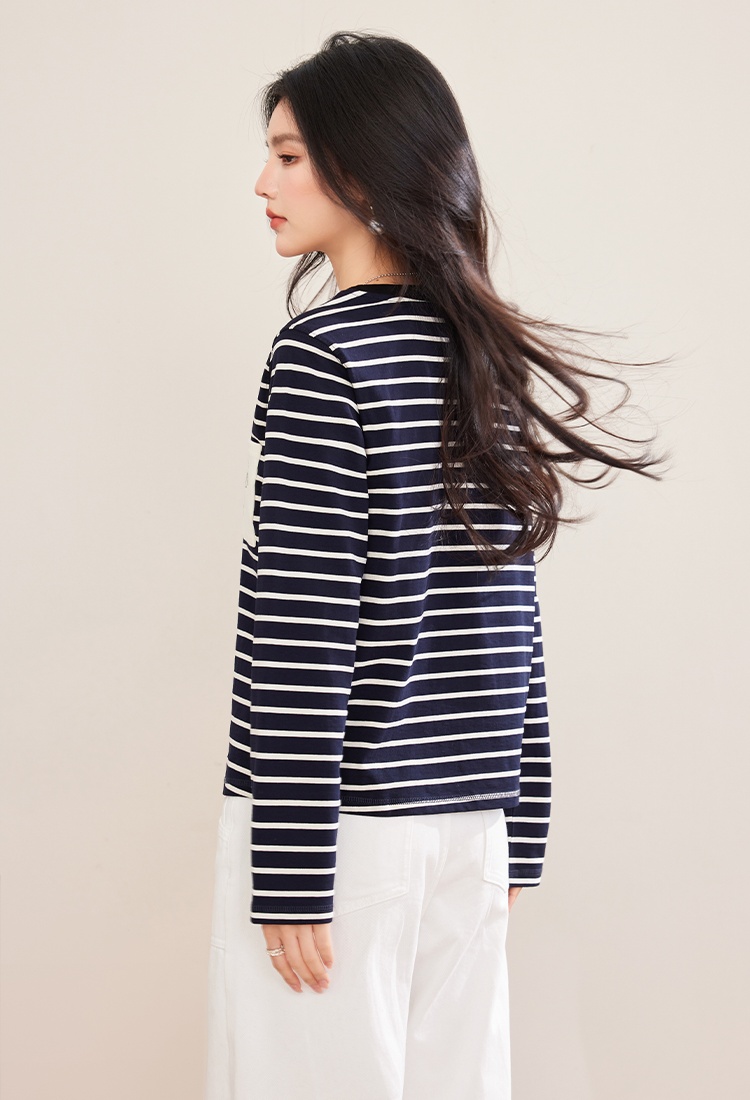 Korean style temperament tops all-match T-shirt