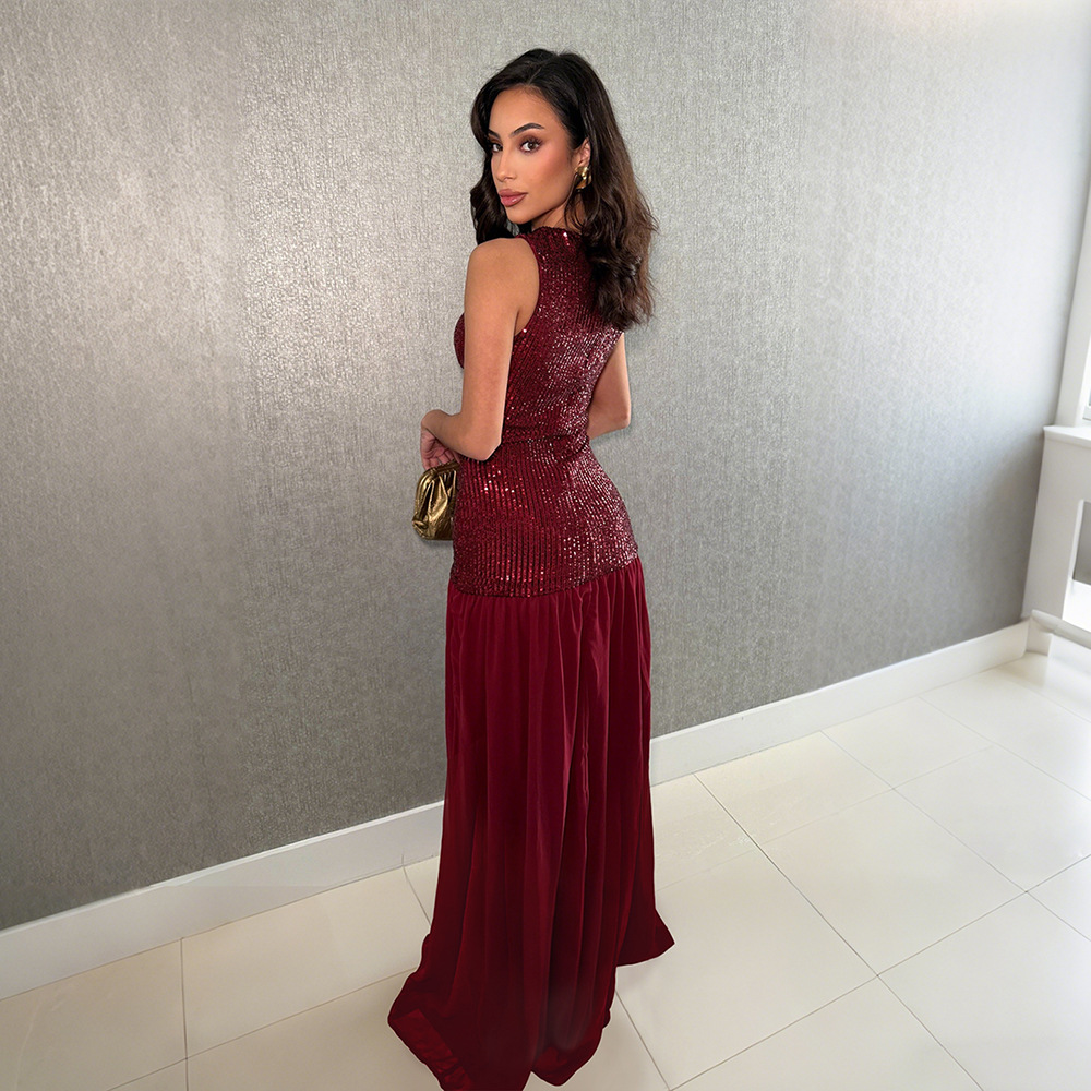 European style dress long dress for women