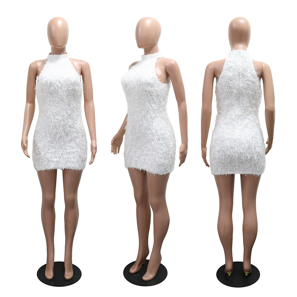 Sequins fashion dress short evening dress