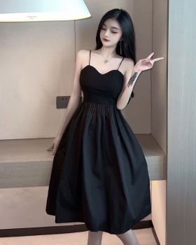 France style all-match temperament slim Hepburn style dress