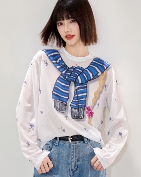 Floral spring collar slim cloak sunscreen loose smock