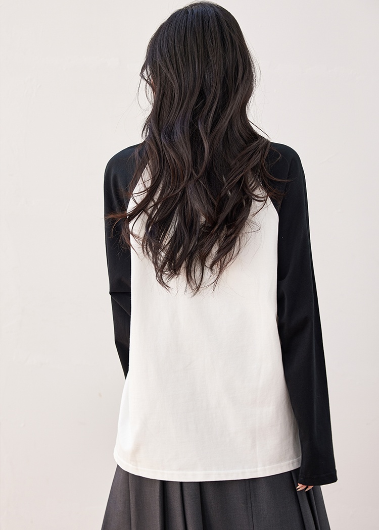 Wears outside printing T-shirt long sleeve autumn tops