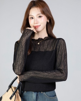 Lace bottoming shirts long sleeve bottoming shirt for women