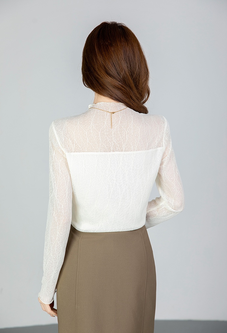 Lace bottoming shirts long sleeve bottoming shirt for women