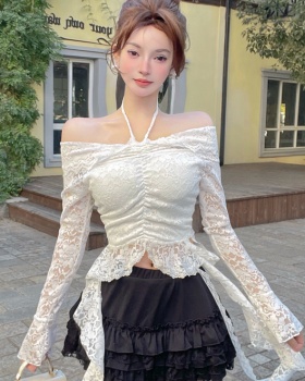 Spicegirl lace tops long sleeve frenum shirts for women