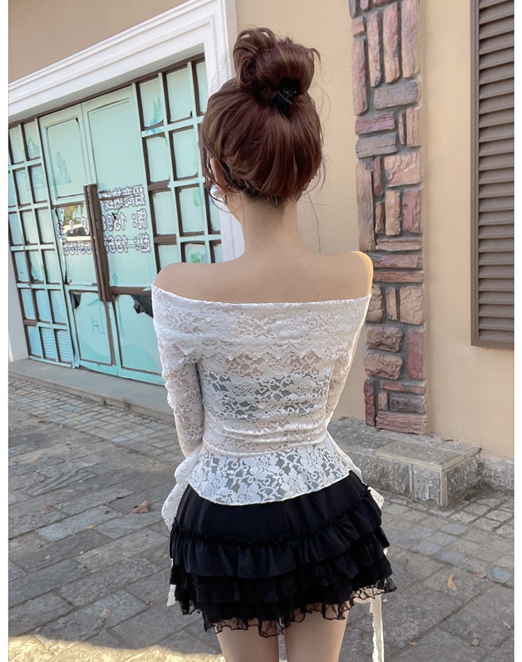 Spicegirl lace tops long sleeve frenum shirts for women