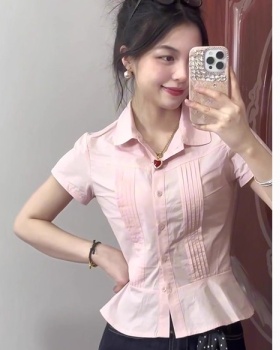 Korean style show young tops sweet shirt for women