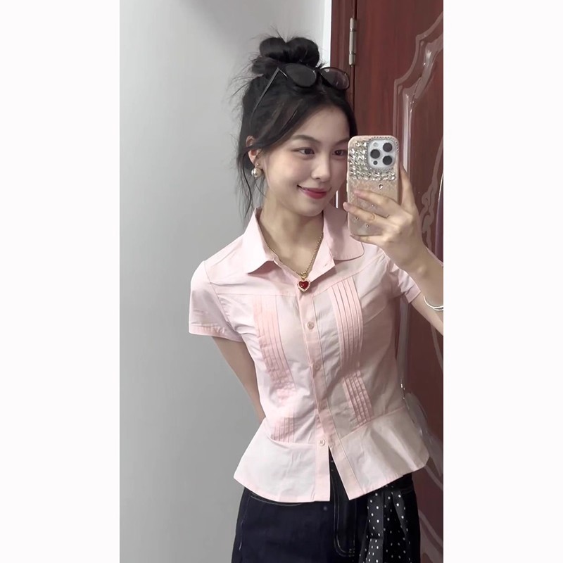 Korean style show young tops sweet shirt for women