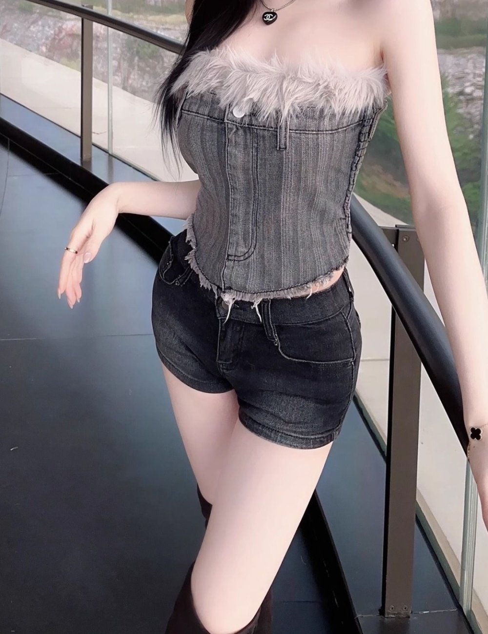 Summer short jeans American style shorts for women