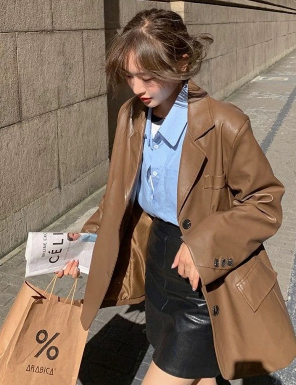 Spring and autumn coat British style business suit for women