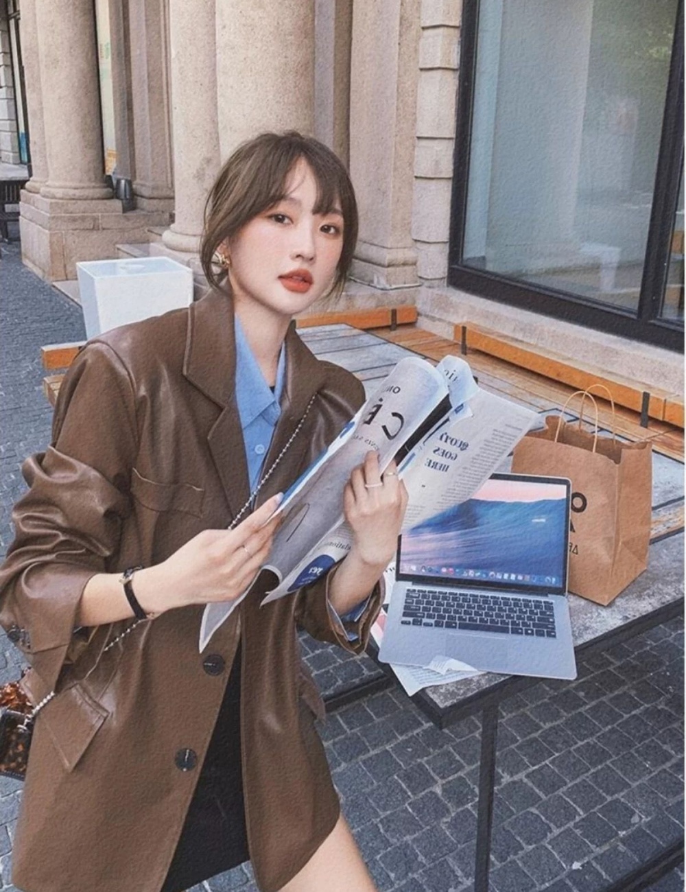 Spring and autumn coat British style business suit for women