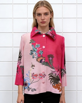 Long sleeve European style cardigan fold tops