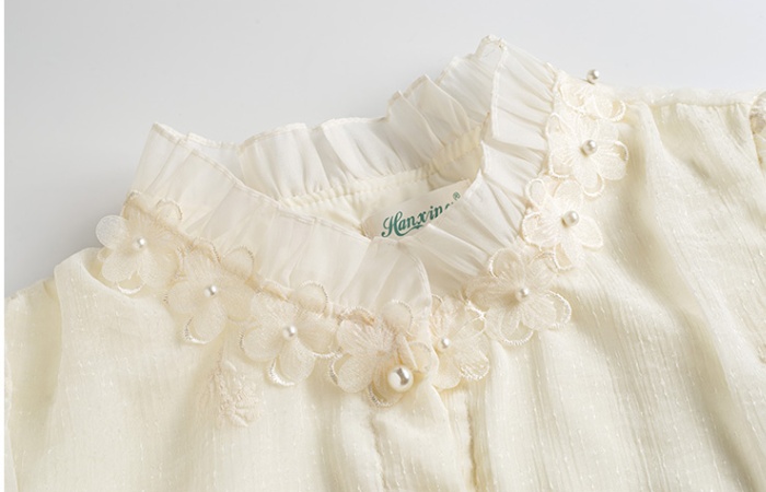 France style spring tops temperament chiffon shirt for women