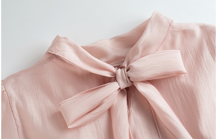 Bandage cstand collar tops France style tender shirt