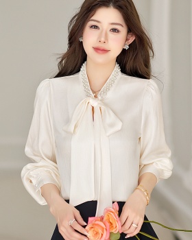 France style long sleeve tops temperament shirt