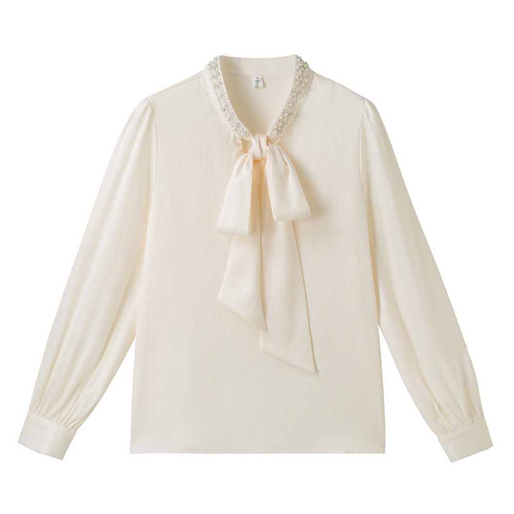 France style long sleeve tops temperament shirt