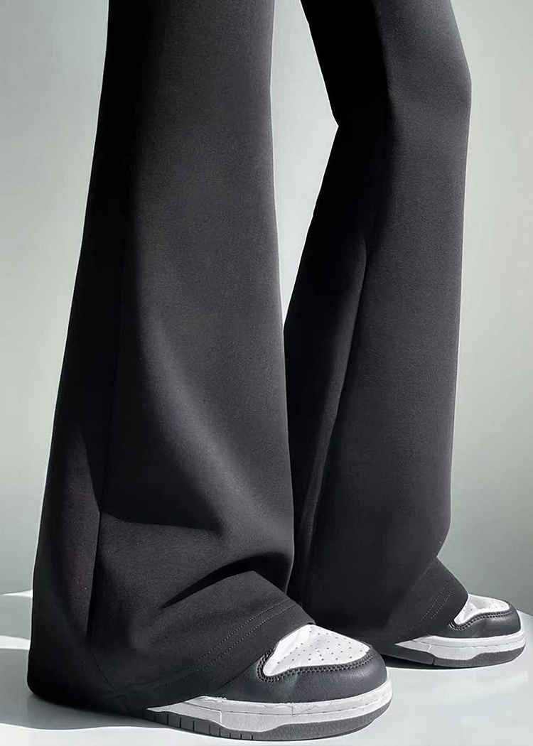 Pseudo-two thin business suit slim micro speaker flare pants