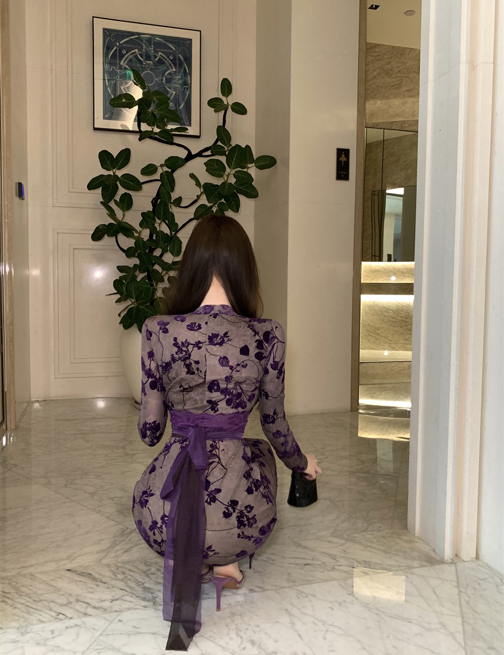 Spicegirl slim splice lace dress