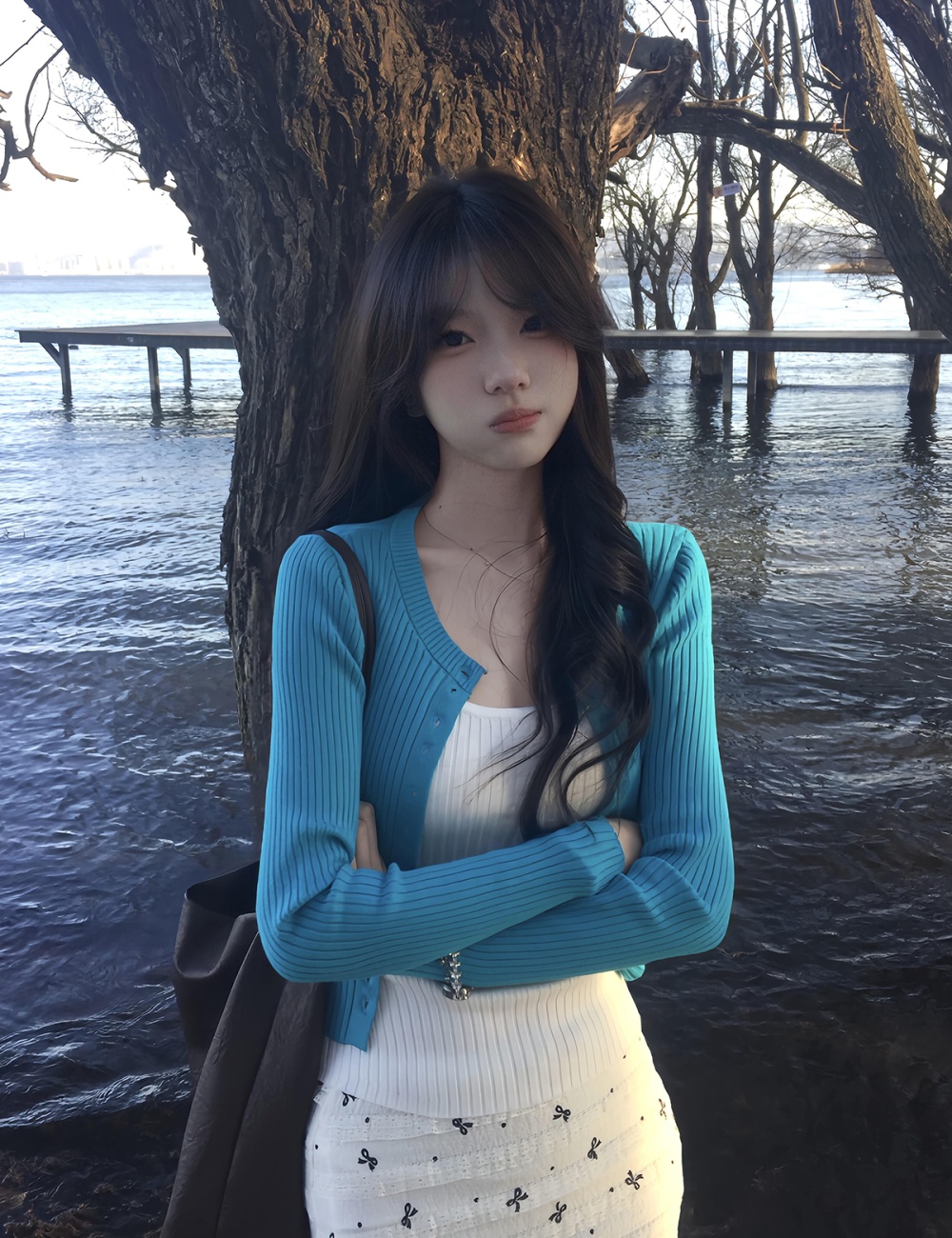 Korean style coat sling cardigan a set for women