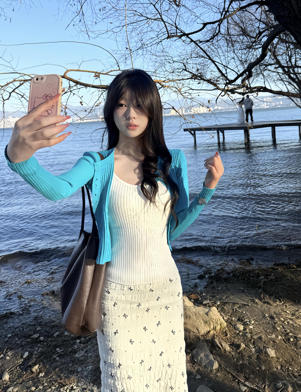 Korean style coat sling cardigan a set for women