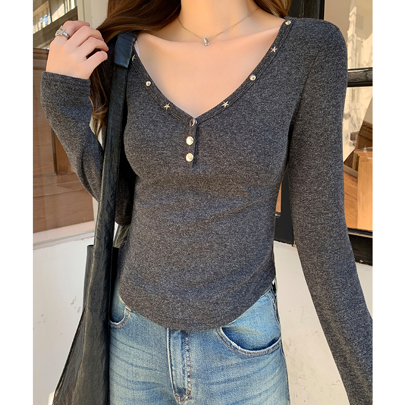 Spicegirl inside the ride T-shirt slim bottoming shirt