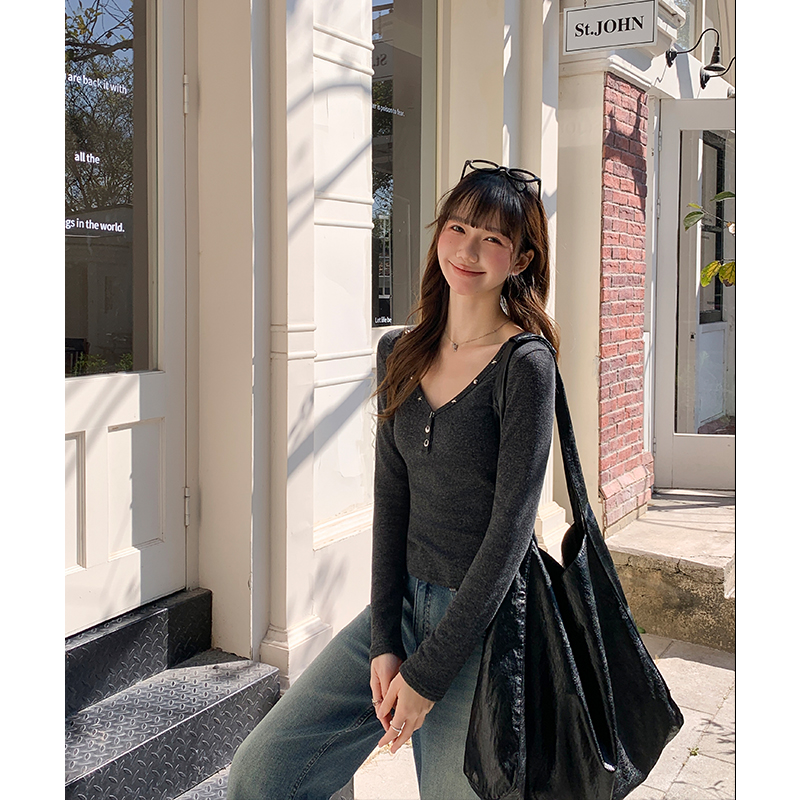 Spicegirl inside the ride T-shirt slim bottoming shirt