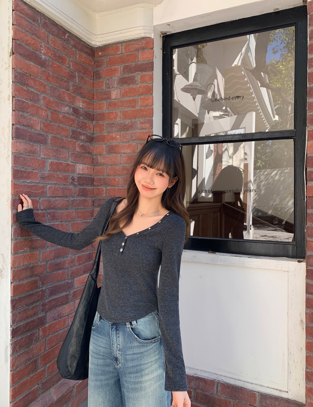 Spicegirl inside the ride T-shirt slim bottoming shirt