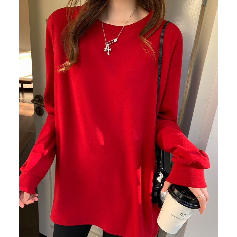 Long Western style tops long sleeve T-shirt for women