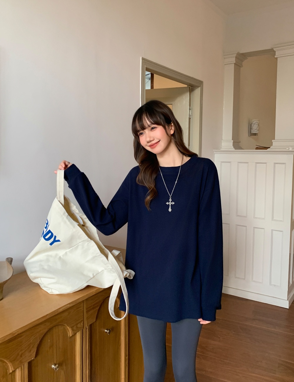 Long Western style tops long sleeve T-shirt for women