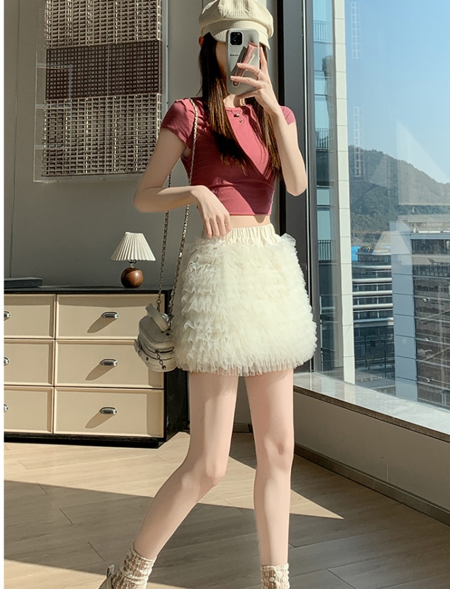 Show young skirt cake short skirt for women