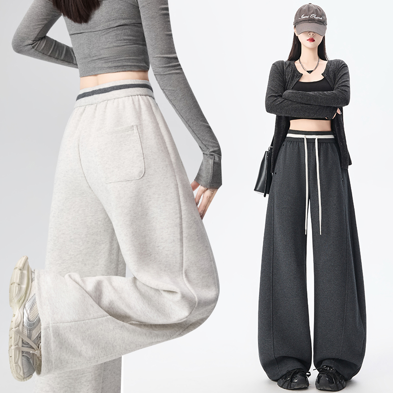 Straight sweatpants high waist wide leg pants for women