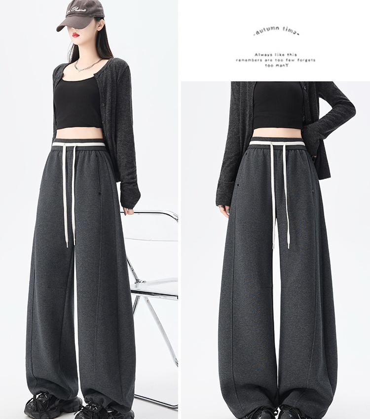 Straight sweatpants high waist wide leg pants for women