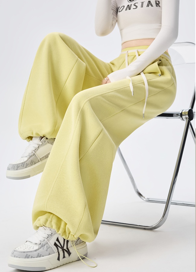 Straight sweatpants high waist wide leg pants for women