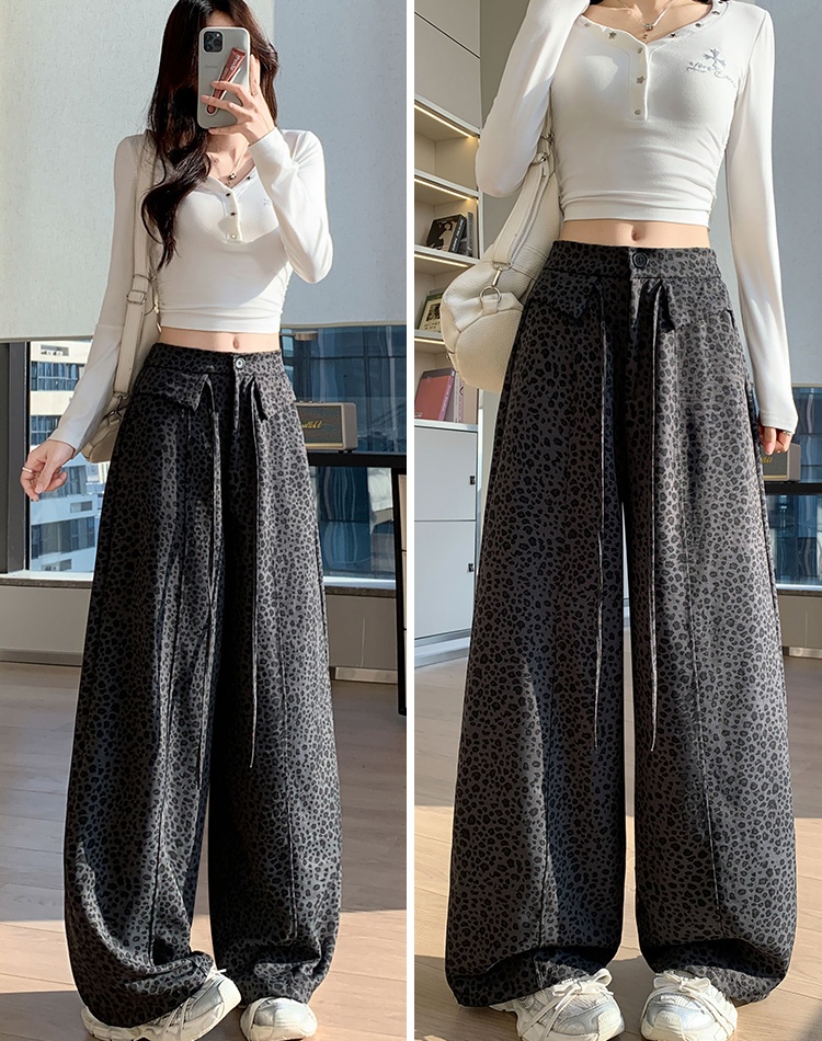 Loose Casual high waist wide leg pants for women