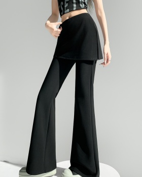 Pseudo-two micro speaker business suit all-match pants