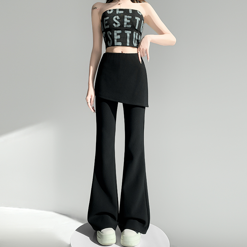 Pseudo-two micro speaker business suit all-match pants