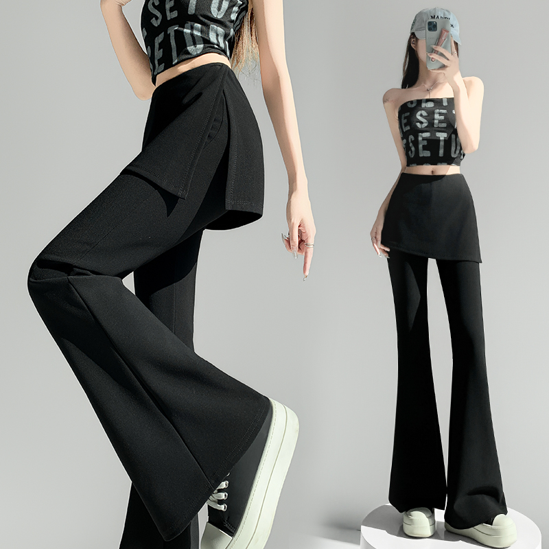 Pseudo-two micro speaker business suit all-match pants