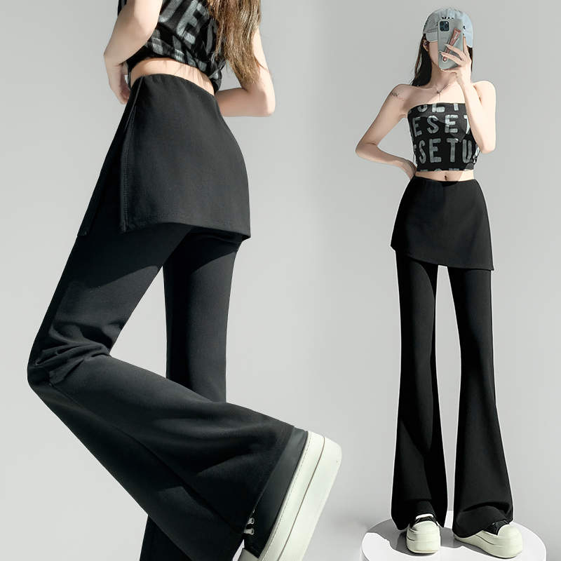 Pseudo-two micro speaker business suit all-match pants