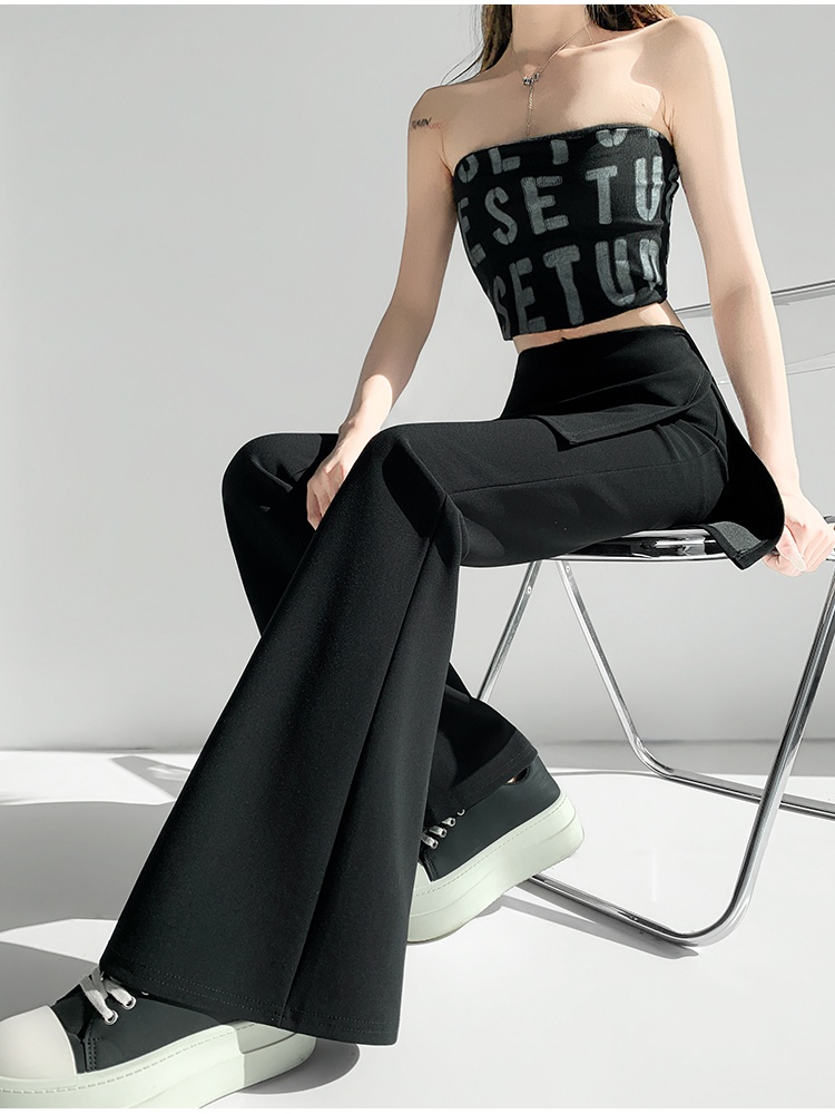 Pseudo-two micro speaker business suit all-match pants