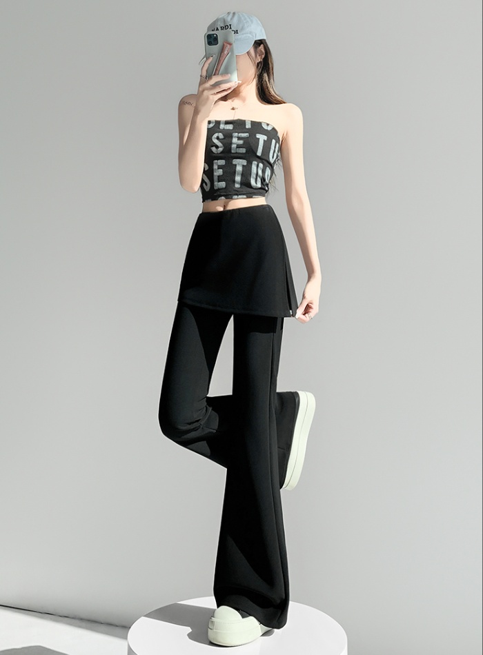 Pseudo-two micro speaker business suit all-match pants