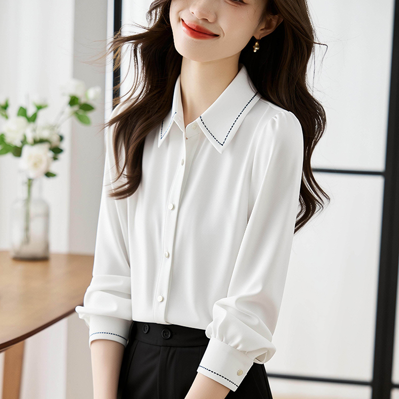 Profession bottoming shirt long sleeve mixed colors tops