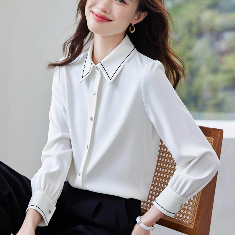 Profession bottoming shirt long sleeve mixed colors tops