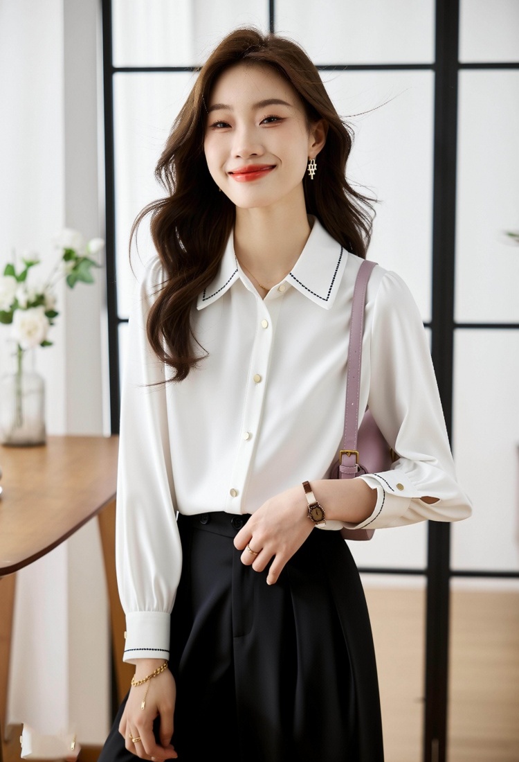 Profession bottoming shirt long sleeve mixed colors tops