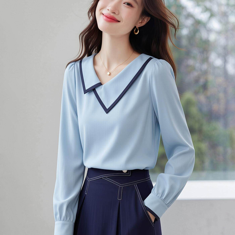 Temperament small shirt spring and autumn shirt for women