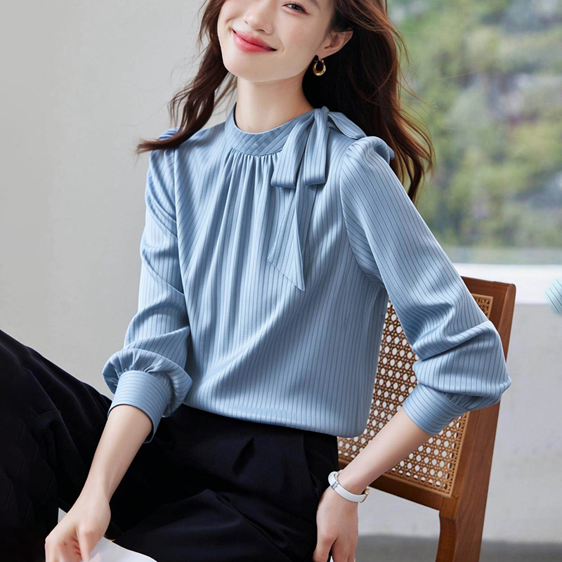 Long sleeve profession tops niche loose shirt for women